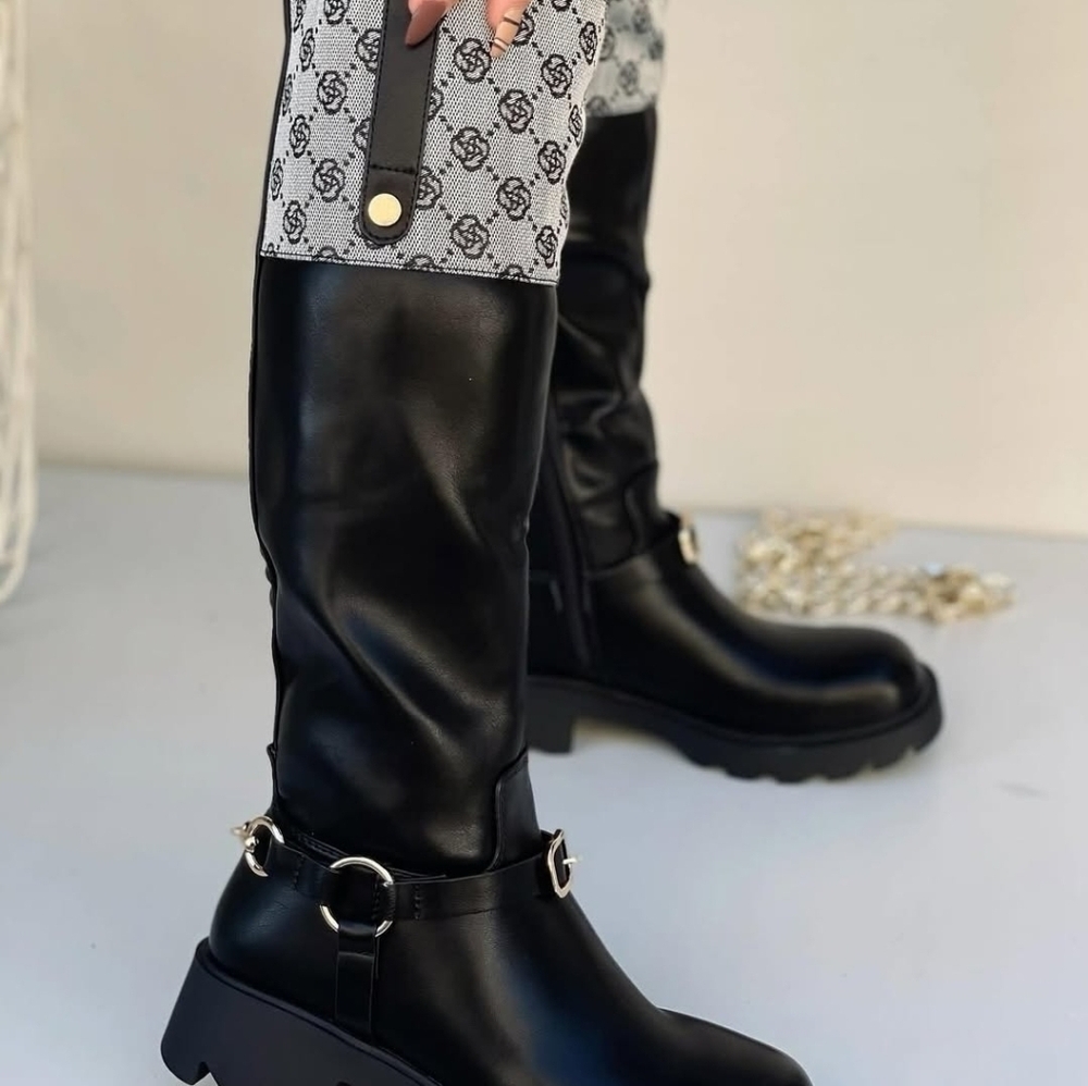 Yes Mile Faux Fur Lined Knee High Boots. Size 6 - Picture 2 of 8